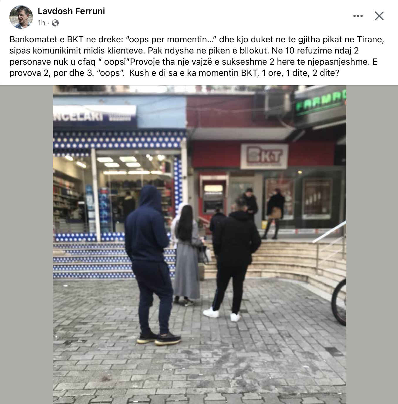 Bankomatet e BKT jashtë funksionit, qytetarët ngelen “me gisht në gojë”, Gent Sejko qeras veten dhe stafin me paga faraonike